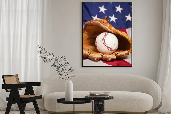 Plakat: Amerykański baseball