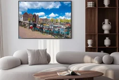 Plakat: Amsterdam z rowerami