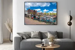 Plakat: Amsterdam z rowerami