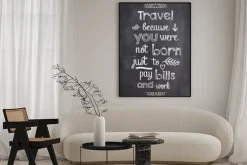 Plakat: Angielski cytat napisany kredą na tablicy