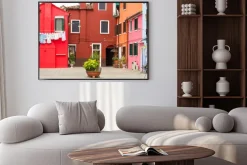 Plakat: Architektury śródziemnomorskiej w burano, włochy