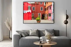 Plakat: Architektury śródziemnomorskiej w burano, włochy