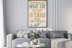 Plakat: Archiwalne ilustracji typografii wektora z grunge skutki. może