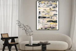 Plakat: Artystyczna kompozycja malowana farbami akrylowymi