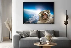 Plakat: Astronauta w kosmosie