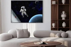 Plakat: Astronauta w kosmosie