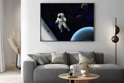 Plakat: Astronauta w kosmosie