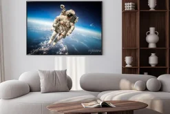 Plakat: Astronauta w kosmosie