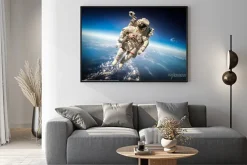 Plakat: Astronauta w kosmosie