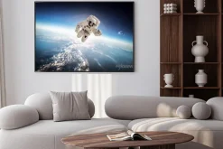 Plakat: Astronauta w kosmosie