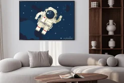 Plakat: Astronauta w przestrzeni kosmicznej
