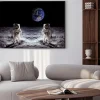 Plakat: Astronauts moon landing earth