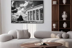 Plakat: Ateny - akropol i piękne chmura