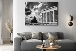 Plakat: Ateny - akropol i piękne chmura