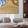 Plakat: Australia tle plaży