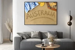 Plakat: Australia tle plaży