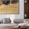 Plakat: Australia w tle
