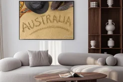 Plakat: Australia w tle