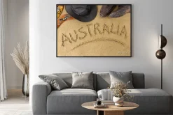 Plakat: Australia w tle