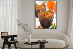 Plakat: Babeczki dyni z rozmarynem i nasiona.