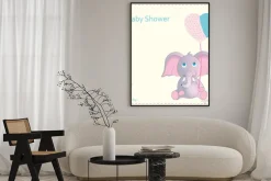 Plakat: Baby shower zaproszenie