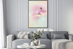 Plakat: Ballerina - portret akwarela