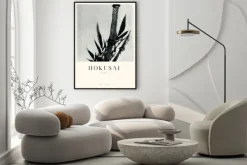 Plakat: Bambus reprodukcja japońskiego malunku hokusai