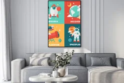 Plakat: Banery miejsca rozrywki i karty