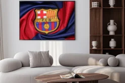 Plakat: Bangkok, tajlandia 30 sierpnia 2015: logo barcelona football