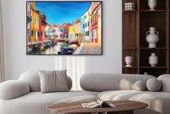 Plakat: Barwne domy w burano w wenecji