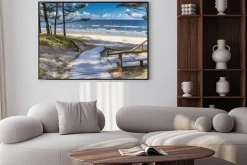 Plakat: Bałtyckie wybrzeże z malowniczą plażą