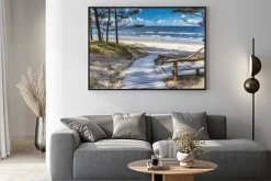 Plakat: Bałtyckie wybrzeże z malowniczą plażą