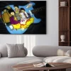 Plakat: Beatles yellow submarine tematem airbrushed na gitarę stratocaster