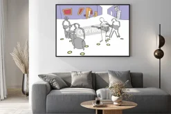 Plakat: Beatlesi w hamburgu kwadratowy obrazu