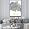 Plakat: Berlin map. detailed poster city map berlin. germany