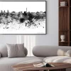 Plakat: Berlin skyline czarno akwarelą
