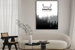 Plakat: Bez szwu granicy lasu iglastego