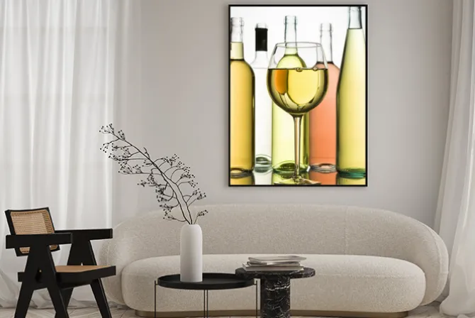 Plakat: Białe wino