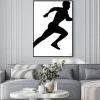 Plakat: Bieganie sprint sylwetka