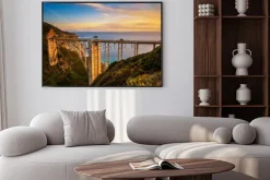 Plakat: Bixby most (skalisty zatoczka most) i wybrzeże pacyfiku autostrada