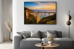 Plakat: Bixby most (skalisty zatoczka most) i wybrzeże pacyfiku autostrada