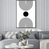 Plakat: Black and white modern poster art for print . abstract wall art.