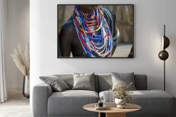 Plakat: Bliska, naszyjniki z plemienia kobiety arbore