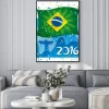 Plakat: Brazil flag celebrating the new year in wonderful city