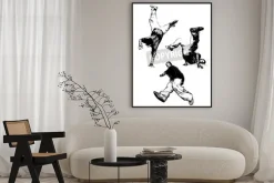 Plakat: Breakdancer trio