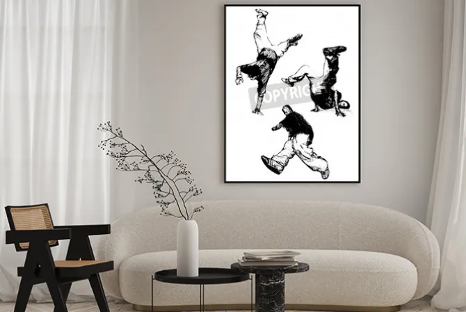 Plakat: Breakdancer trio