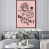 Plakat: Breakfast time ilustracja w nowoczesnym stylu