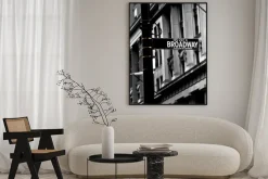 Plakat: Broadway tabliczka z nazwą ulicy w nowym jorku
