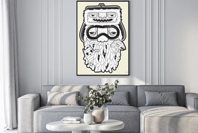 Plakat: Brodacz ze zwierzętami