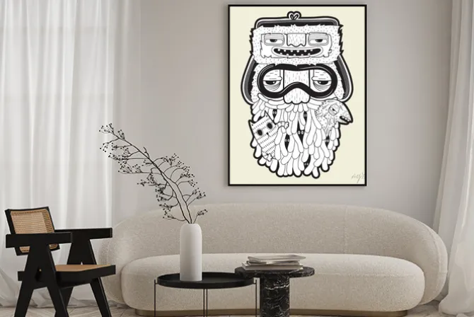 Plakat: Brodacz ze zwierzętami